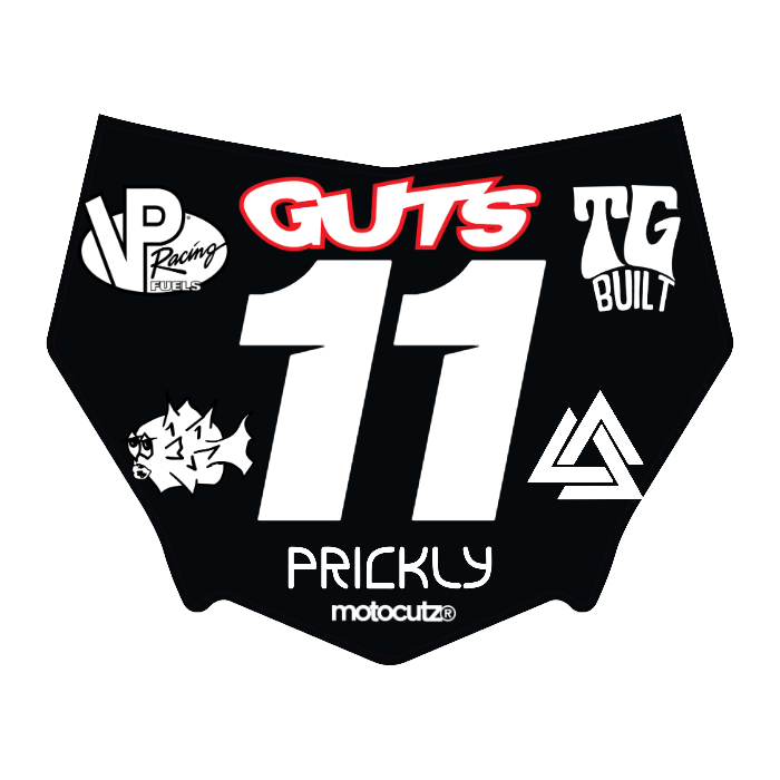 CUSTOM MOTOCUTZ FRONT PLATE DECAL