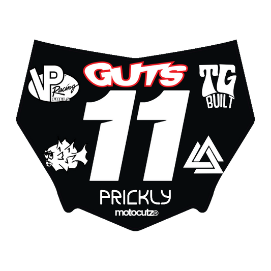 CUSTOM MOTOCUTZ FRONT PLATE DECAL