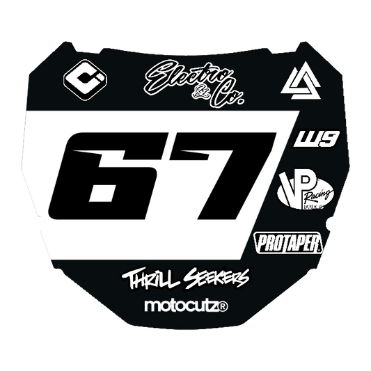 CUSTOM ODI NUMBER PLATE DECAL