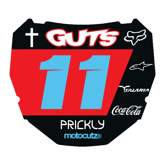 CUSTOM ODI NUMBER PLATE DECAL