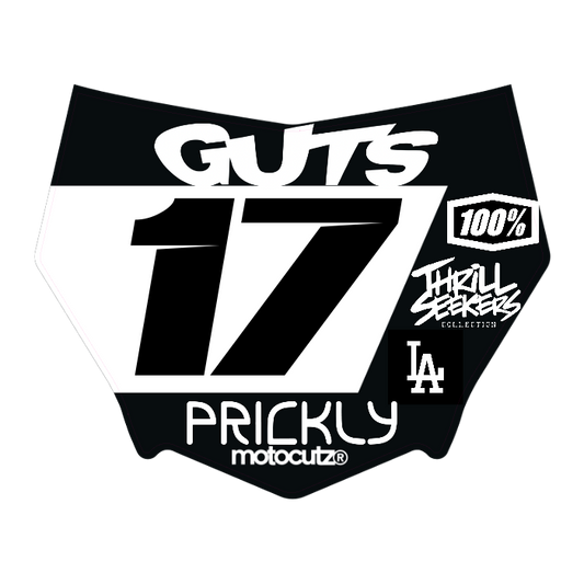 CUSTOM MOTOCUTZ FRONT PLATE DECAL