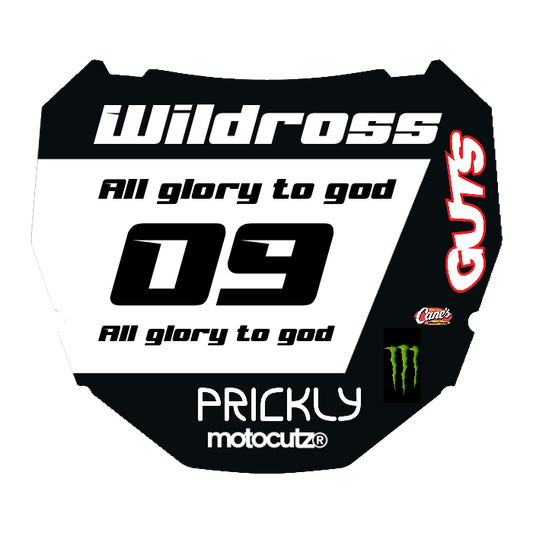 CUSTOM ODI NUMBER PLATE DECAL