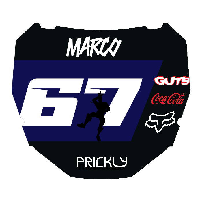 CUSTOM ODI NUMBER PLATE DECAL