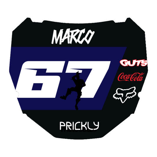 CUSTOM ODI NUMBER PLATE DECAL