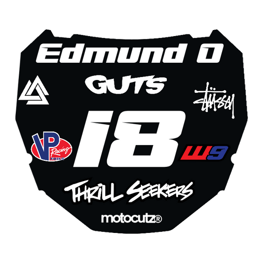CUSTOM ODI NUMBER PLATE DECAL