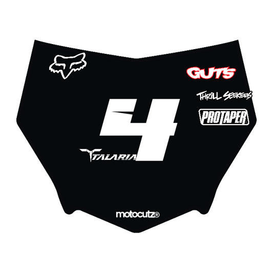 CUSTOM MOTOCUTZ FRONT PLATE DECAL