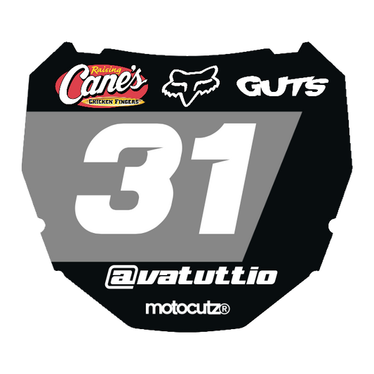 CUSTOM ODI NUMBER PLATE DECAL