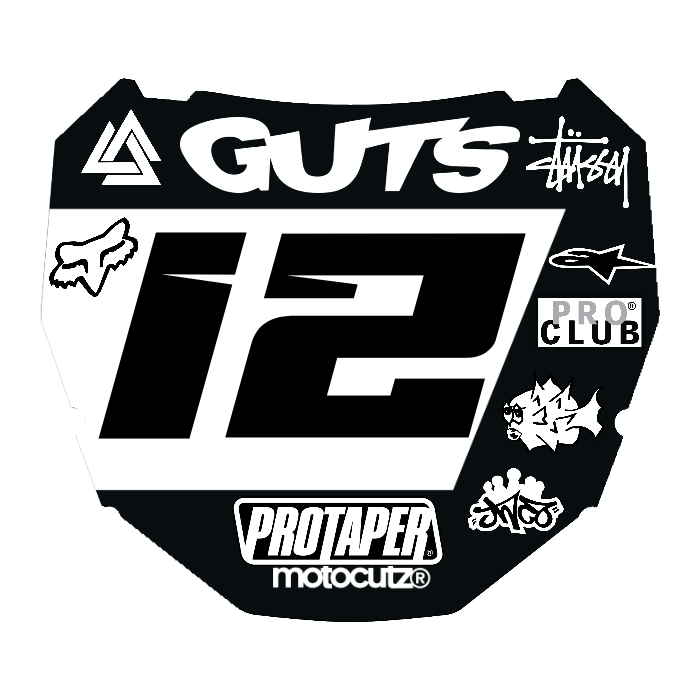 CUSTOM ODI NUMBER PLATE DECAL