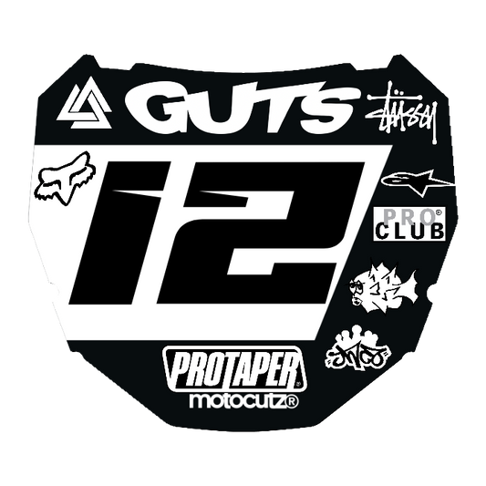 CUSTOM ODI NUMBER PLATE DECAL