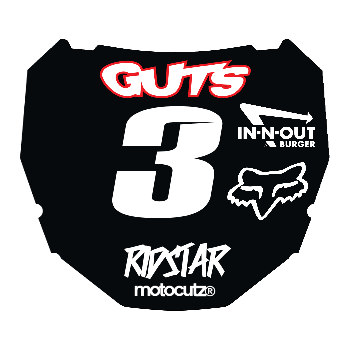 CUSTOM ODI NUMBER PLATE DECAL