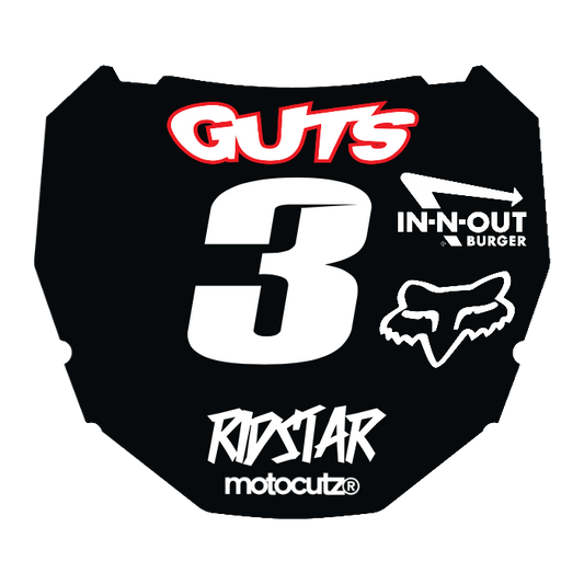 CUSTOM ODI NUMBER PLATE DECAL