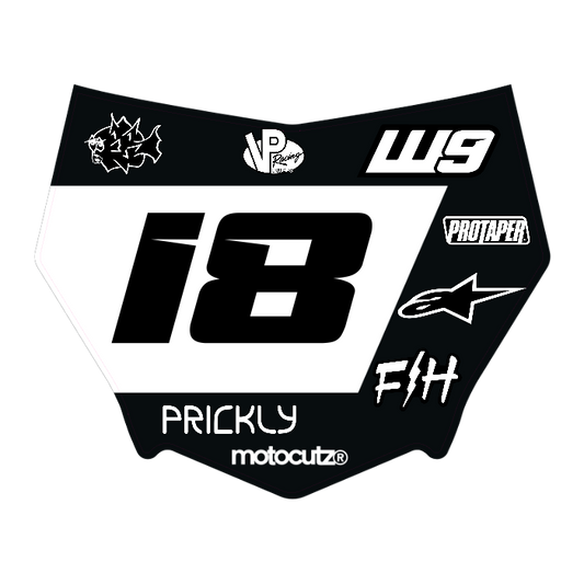 CUSTOM MOTOCUTZ FRONT PLATE DECAL