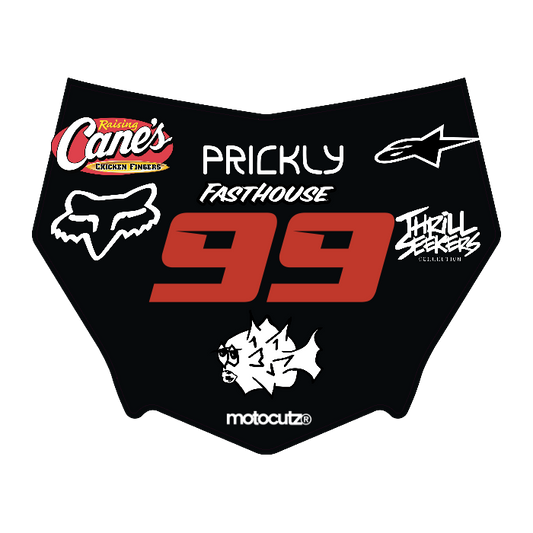 CUSTOM MOTOCUTZ FRONT PLATE DECAL
