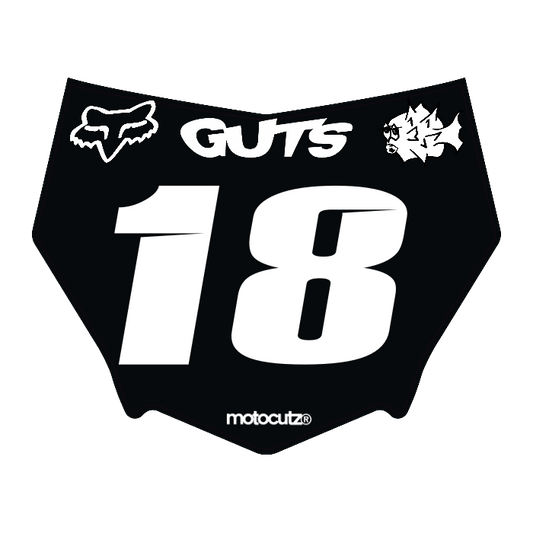 CUSTOM MOTOCUTZ FRONT PLATE DECAL