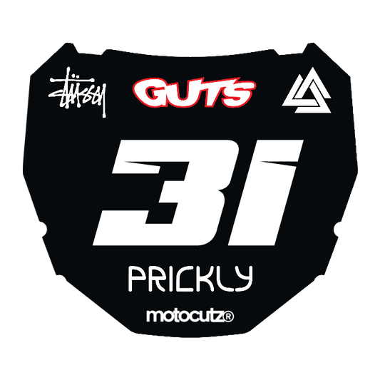 CUSTOM ODI NUMBER PLATE DECAL