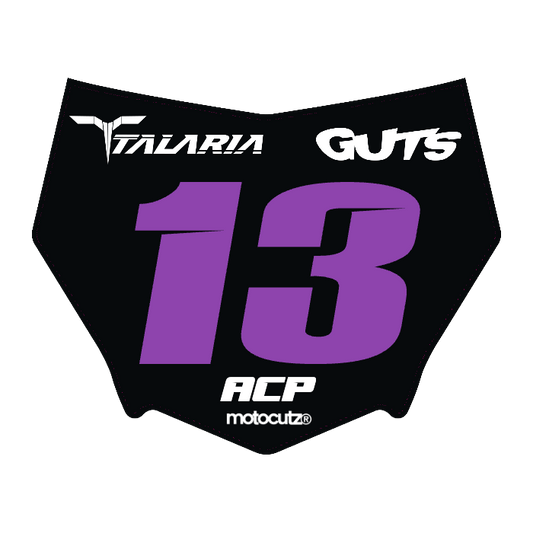 CUSTOM MOTOCUTZ FRONT PLATE DECAL