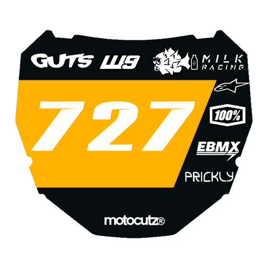 CUSTOM ODI NUMBER PLATE DECAL
