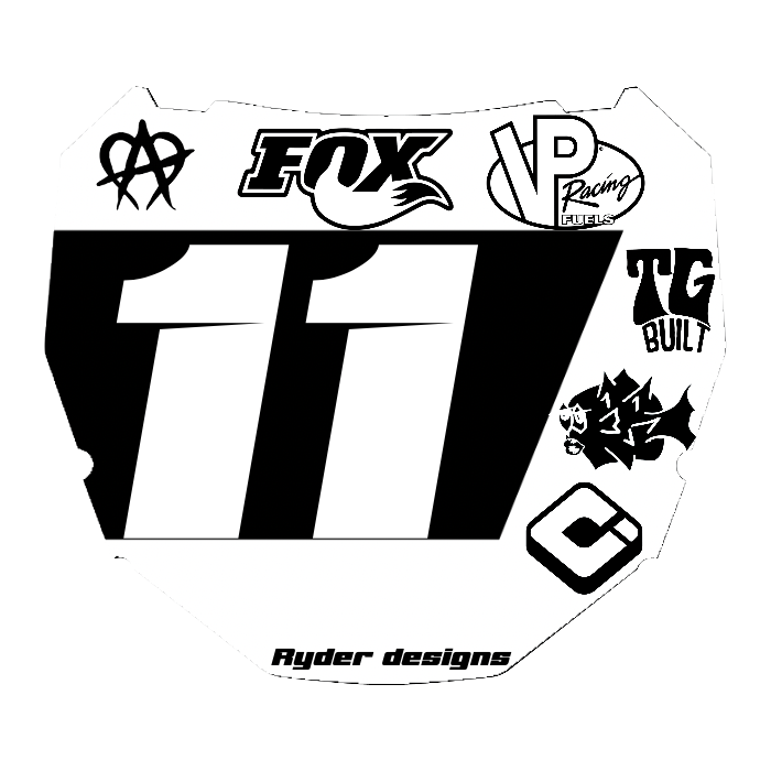 CUSTOM ODI NUMBER PLATE DECAL