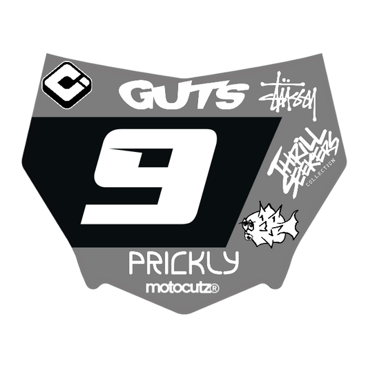 CUSTOM MOTOCUTZ FRONT PLATE DECAL