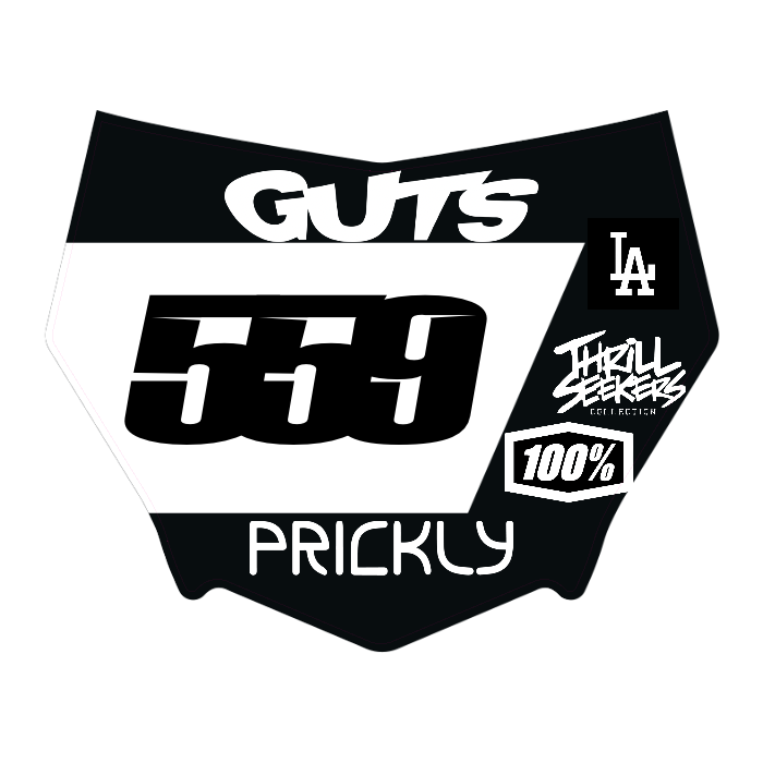 CUSTOM MOTOCUTZ FRONT PLATE DECAL
