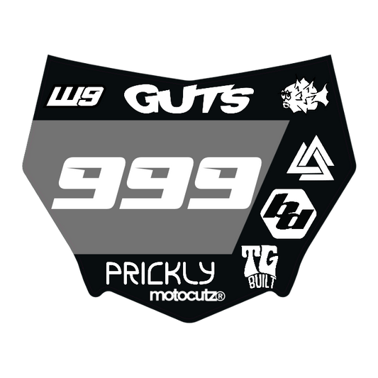 CUSTOM MOTOCUTZ FRONT PLATE DECAL