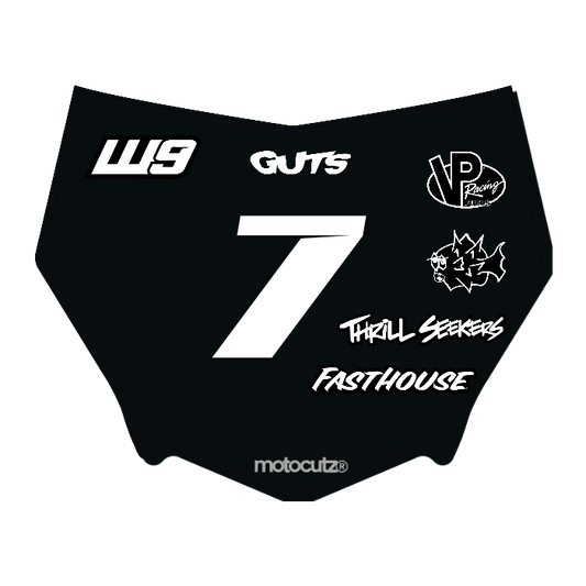 CUSTOM MOTOCUTZ FRONT PLATE DECAL