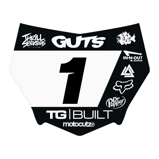 CUSTOM MOTOCUTZ FRONT PLATE DECAL