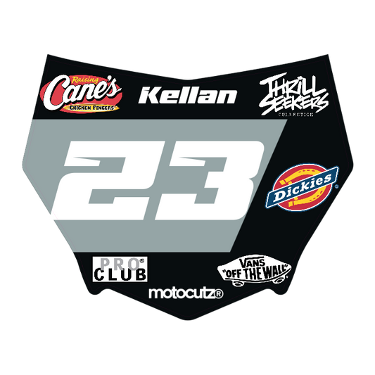 CUSTOM MOTOCUTZ FRONT PLATE DECAL