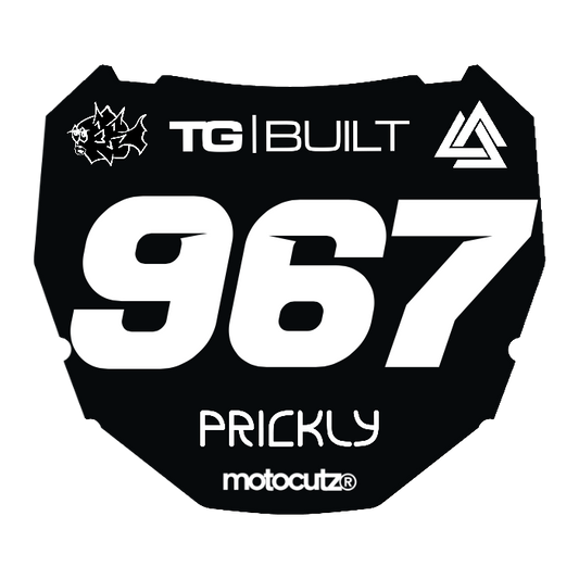 CUSTOM ODI NUMBER PLATE DECAL