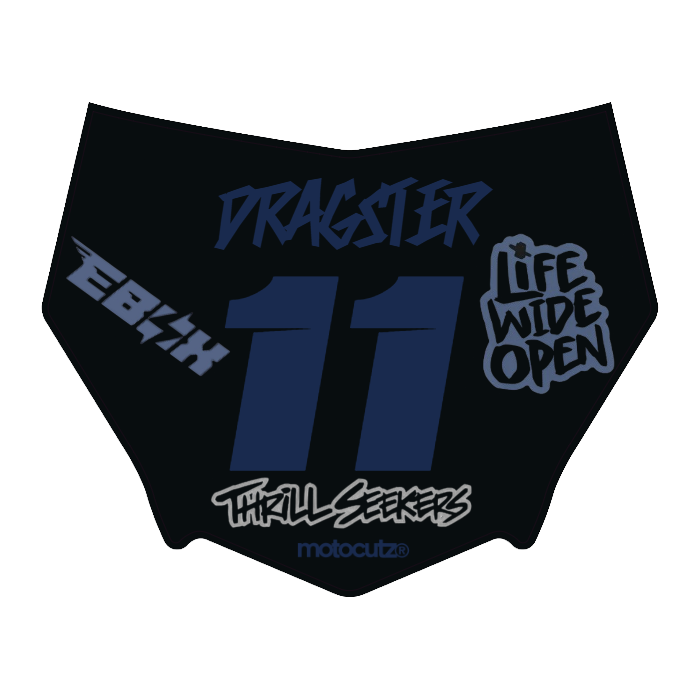 CUSTOM MOTOCUTZ FRONT PLATE DECAL
