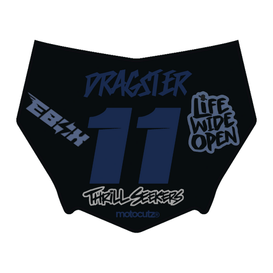 CUSTOM MOTOCUTZ FRONT PLATE DECAL