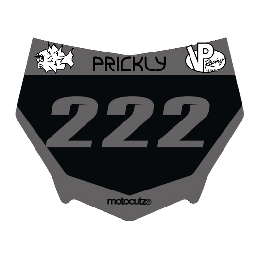 CUSTOM MOTOCUTZ FRONT PLATE DECAL