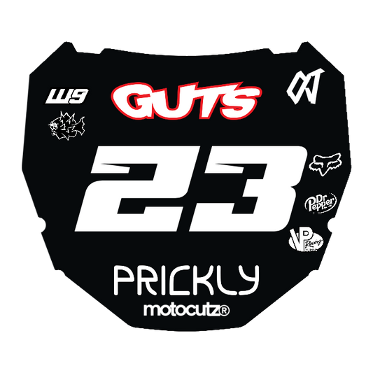 CUSTOM ODI NUMBER PLATE DECAL