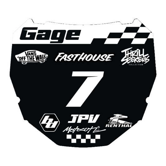 CUSTOM ODI NUMBER PLATE DECAL