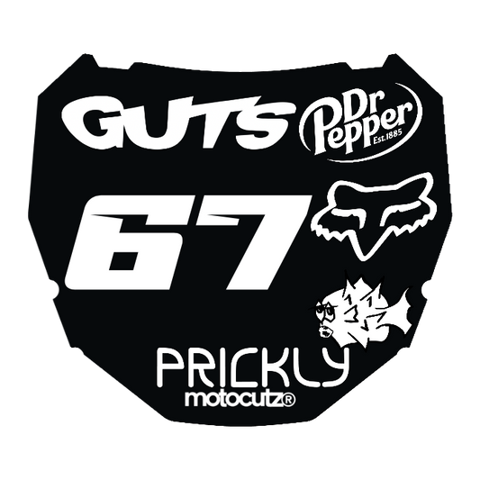 CUSTOM ODI NUMBER PLATE DECAL