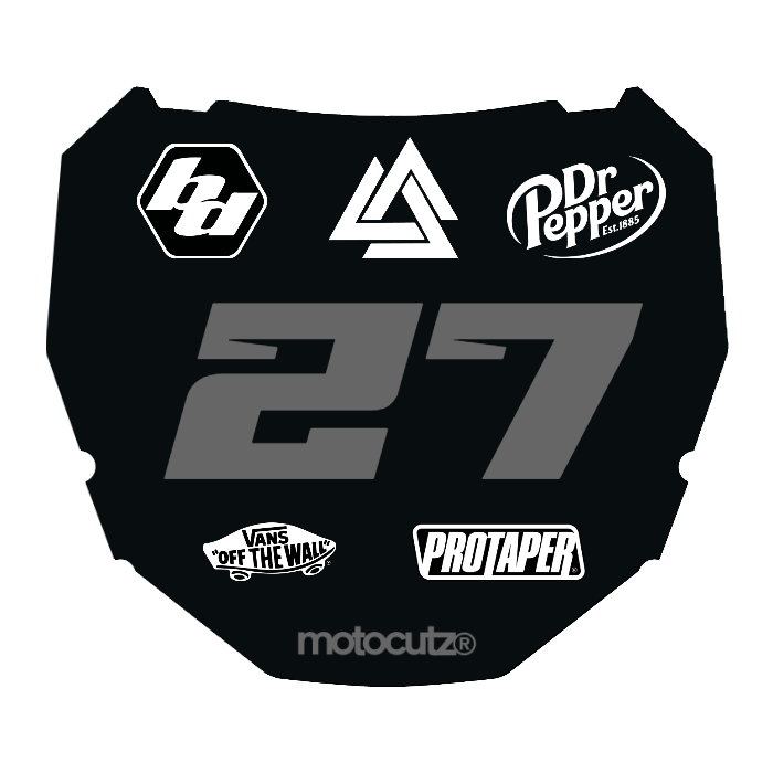 CUSTOM ODI NUMBER PLATE DECAL