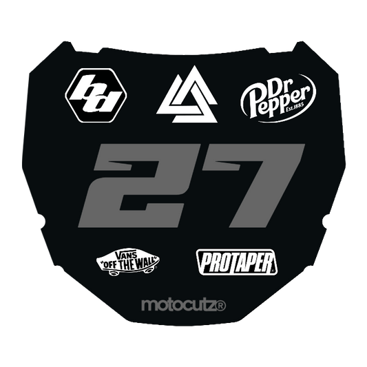 CUSTOM ODI NUMBER PLATE DECAL