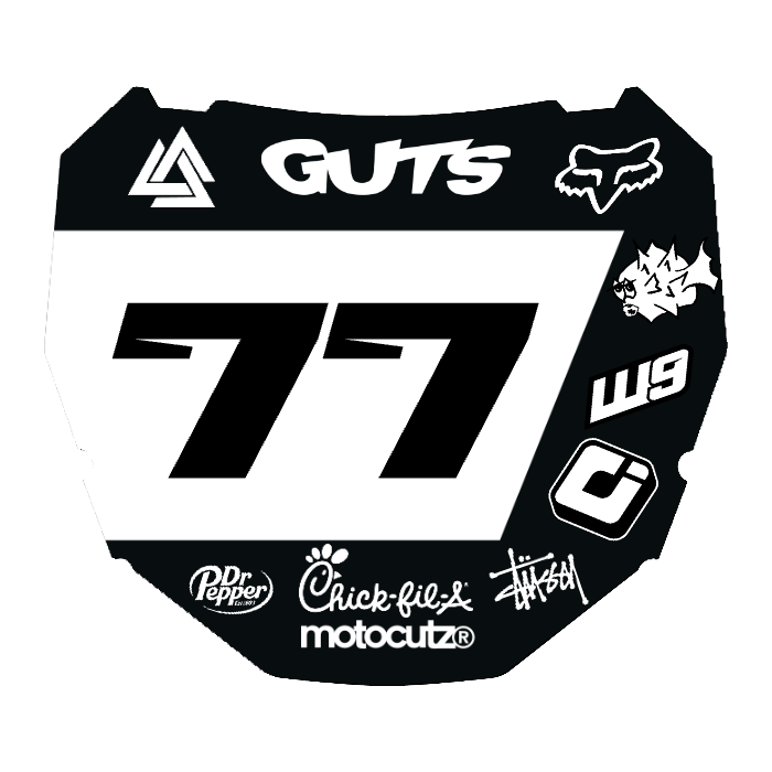 CUSTOM ODI NUMBER PLATE DECAL