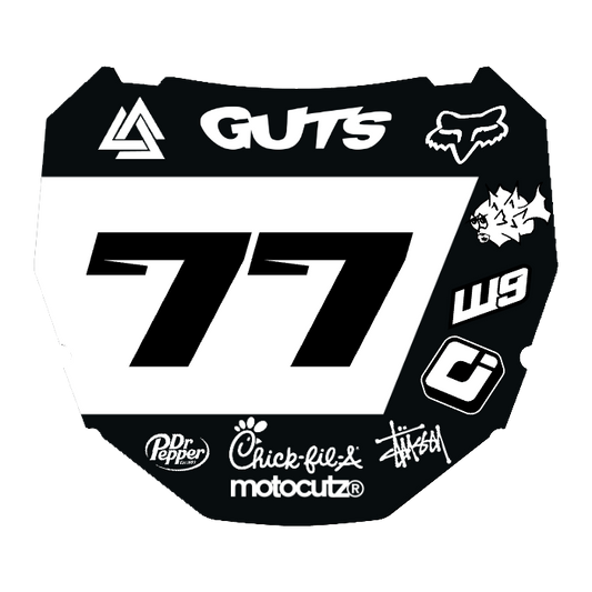 CUSTOM ODI NUMBER PLATE DECAL