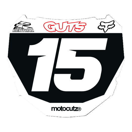 CUSTOM ODI NUMBER PLATE DECAL