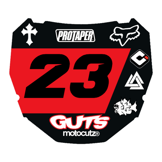 CUSTOM ODI NUMBER PLATE DECAL