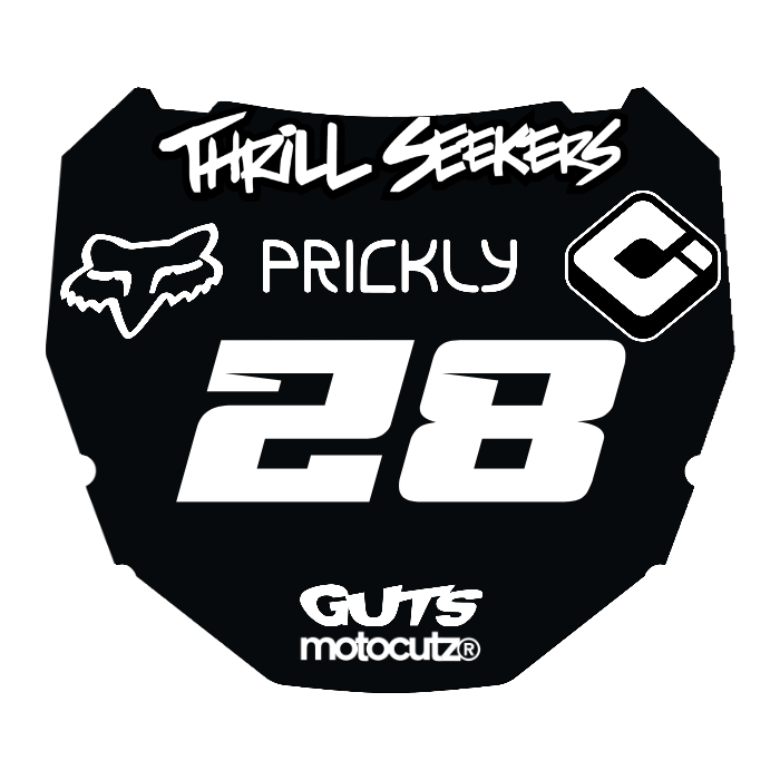 CUSTOM ODI NUMBER PLATE DECAL