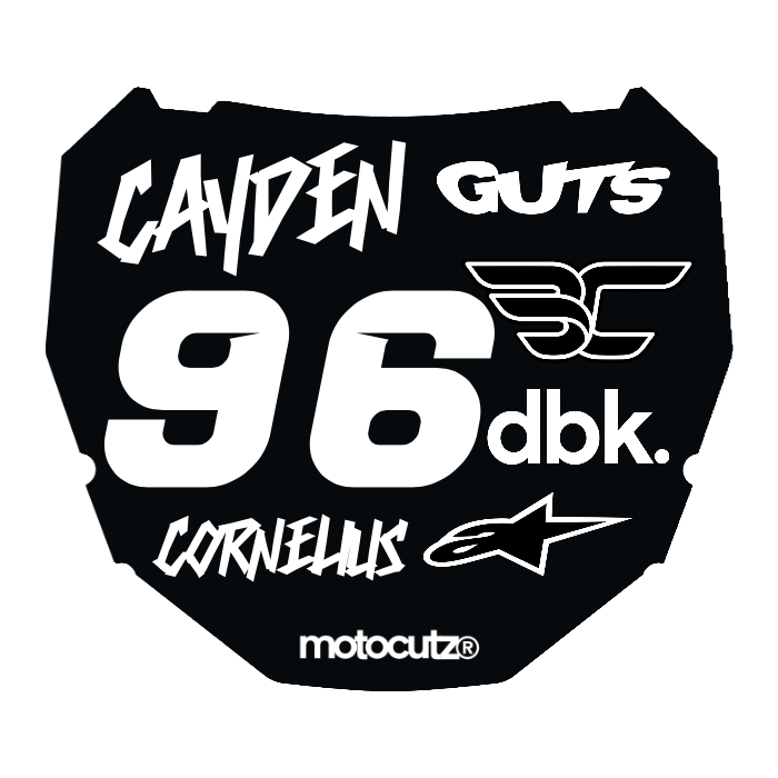 CUSTOM ODI NUMBER PLATE DECAL