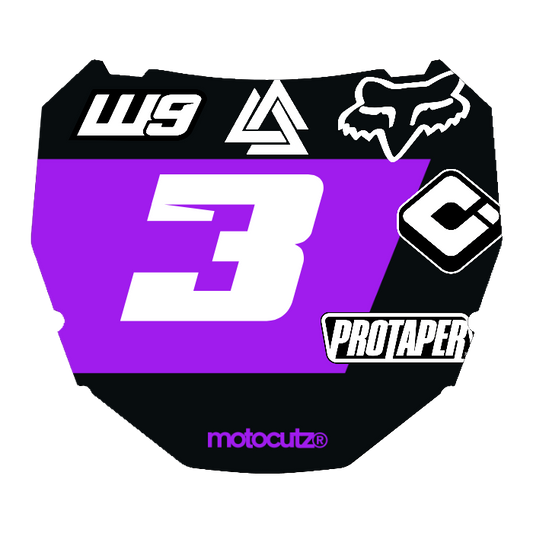 CUSTOM ODI NUMBER PLATE DECAL