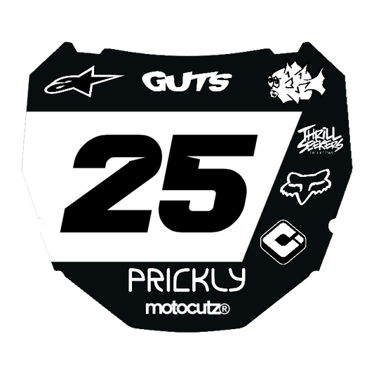 CUSTOM ODI NUMBER PLATE DECAL