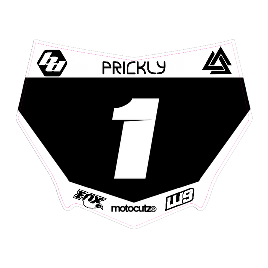 CUSTOM MOTOCUTZ FRONT PLATE DECAL