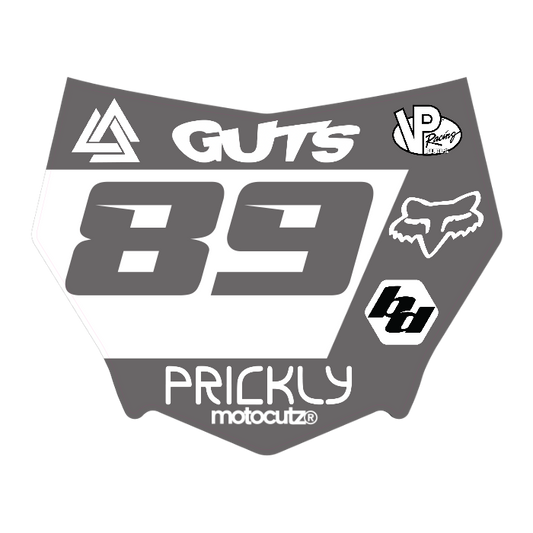 CUSTOM MOTOCUTZ FRONT PLATE DECAL