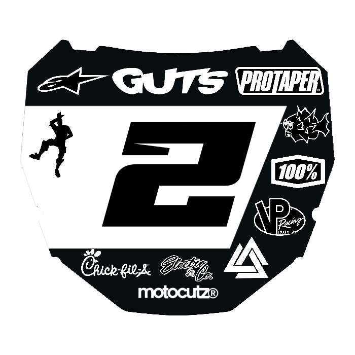 CUSTOM ODI NUMBER PLATE DECAL