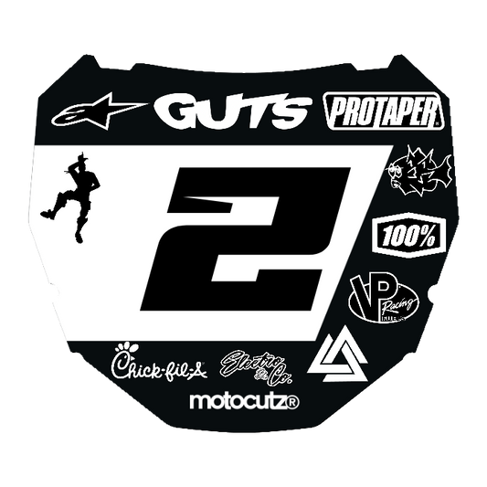 CUSTOM ODI NUMBER PLATE DECAL