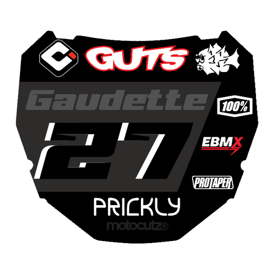 CUSTOM ODI NUMBER PLATE DECAL